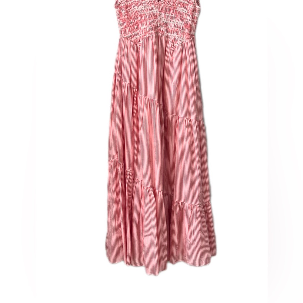 Free People Juno Smocked Tiered Maxi Dress Sz Xs Bohemian Flare Stripe Dress - Picture 4 of 16